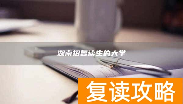 湖南招复读生的大学